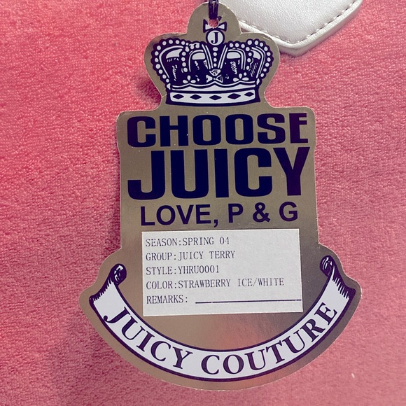 Juicy Couture Pink / Strawberry Ice Tote NWT Excellent Condition - Picture 7 of 13